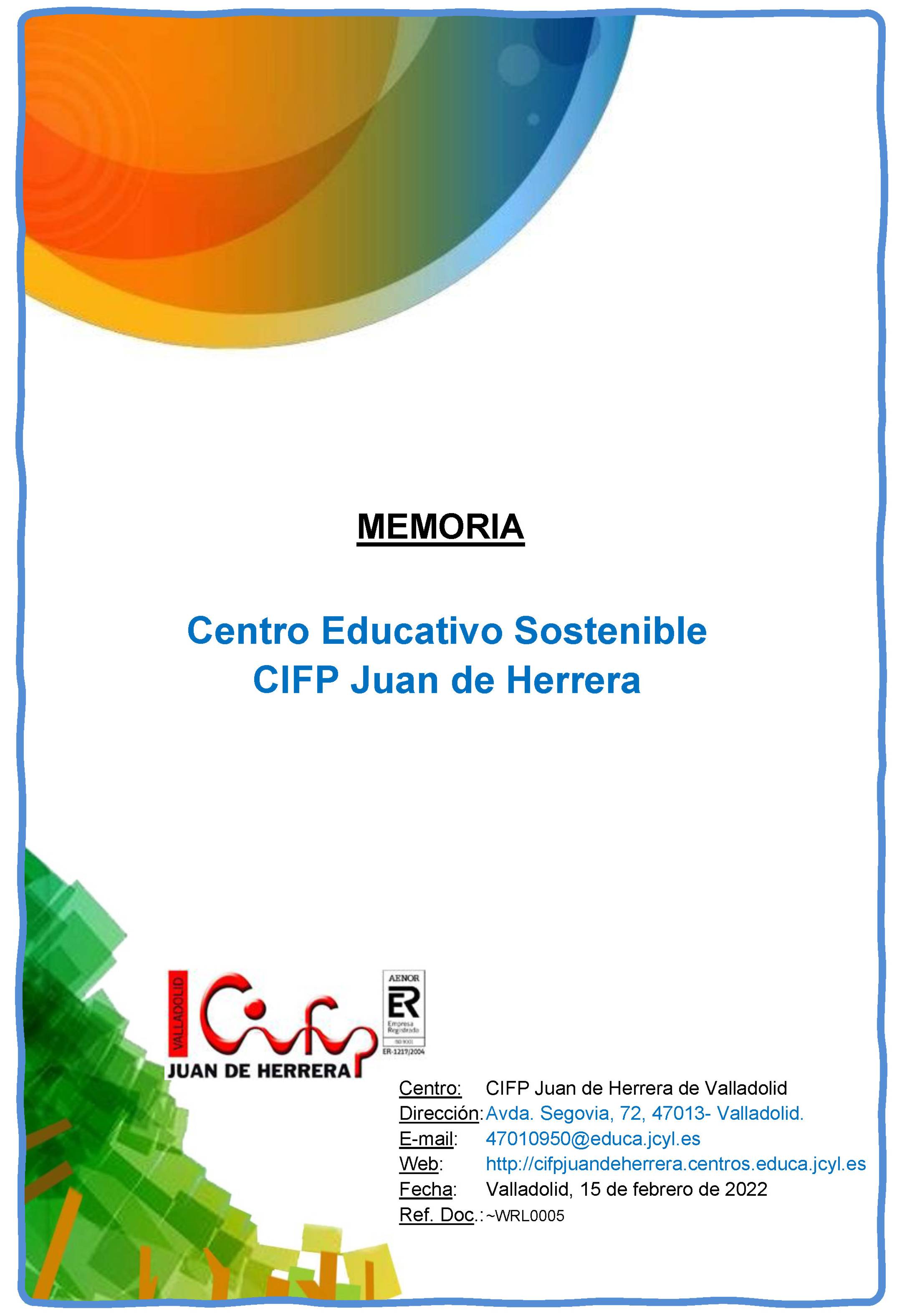 Memoria Centro Sostenible